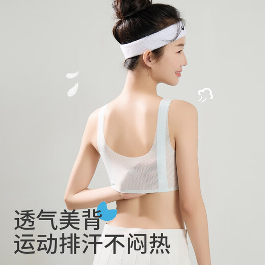 猫人少女文胸初高中学生运动背心抗菌透气防震发育期儿童无痕内衣薄款
