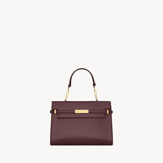 Saint Laurent圣罗兰 MANHATTAN系列女士红褐色牛皮革手提包7472480SX0W6195 32.5x22.5x10.5cm