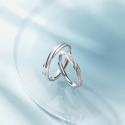 Saturday Fortune (ZLF) S925 silver jewelry couple rings for men and women, Möbius rings, live rings to commemorate the anniversary, live men's rings