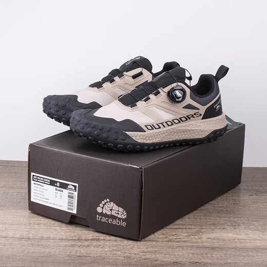Carlos Kayla4e Weit letzter Runde Kopf breite Sohle Sneaker Big Foot Bone Herrenschuhe Fettzes im Freien All-Terrain Atmungsabstimmung Black Tracaable 6636 Modell, halbe Größe 39