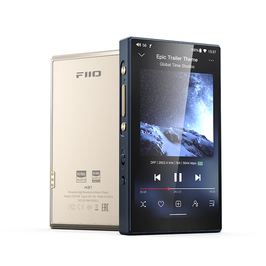 FiiO M21 HiFi player mp3 lossless music Android portable Bluetooth WiFi balanced DSD decoding player dark blue