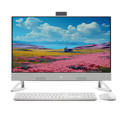 Dell Dell Dell de 27 pulgadas All-in-One Lingyue Insprion 7730 Office Home Computer con teclado inalámbrico y pantalla HD blanca HD blanca de mouse (Old DDR4 DDR5 es opcional) estándar I7-1355U/16GDDR4/1TB Solid State