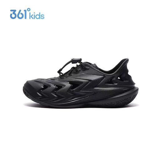 361 degrees [BIG3] Children's shoes boys' hole shoes 2025 summer medium and large children's girls breathable beach sandals feather white 33