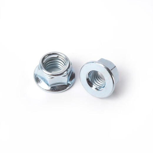 Renjuyi Custom GB6187 Hexagonal Metall Flansch Lock-Nuss, alle Metall-Sechseck-Flanschoberflächen-Anti-Loosing-Nuss, Flansch M5*6*8*11,3*0,8