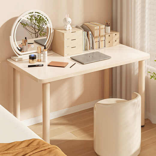 Xingkai computer desk desktop desk student desk home writing desk long table makeup table BGZ767 white 100*60