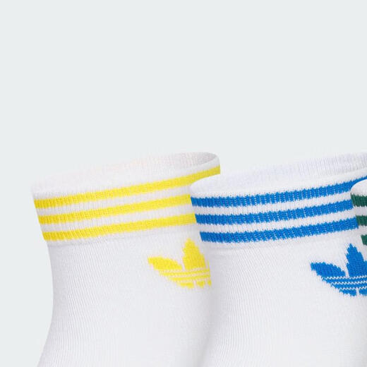 阿迪达斯 adidas【滔搏运动】三叶草男女ORI TREF ANK 3P袜子 KA9277 XS