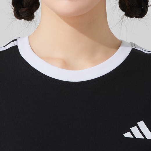 
Adidas women's sports suit 25 summer new simple casual round neck short-sleeved T-shirt running breathable sports pants trousers two-piece set/simple trend L