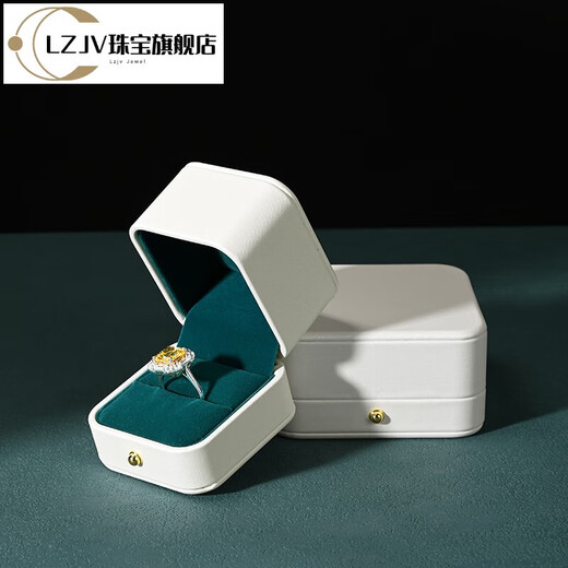 
LZJVFANXI Jewelry Box PU Leather Suede Interior Ring Box Earring Necklace Bracelet Storage Box Jewelry Gift Box Bracelet Box-H16804