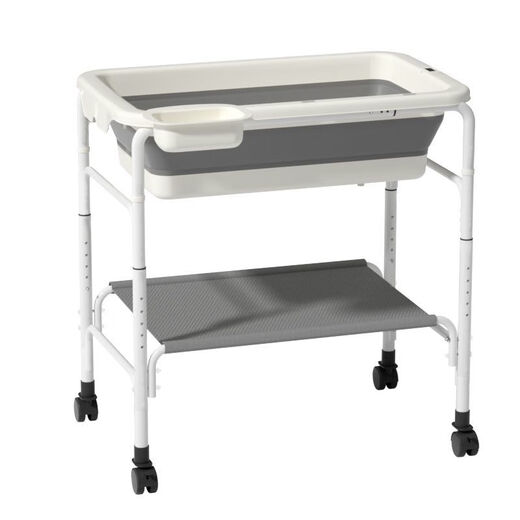 Mesa de pañales de jiaojing bañable dos en uno bañadora plegable mesa de cuidado de la mesa del pañal para niños recién nacidos