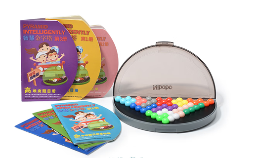 Angmu Wisdom Pyramid Development of Intelligence Magic Beads Children's Logical Thinking Training Educational Toys Children's Day Gifts Super Large Intelligence Magic Beads 7 Books (1348 Questions E-books)