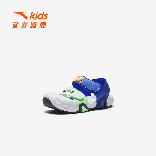 Anta-Kinderschuhe Kleinkinder Kleinkinder Kleinkinder Kleinkinder Jungen Sandalen 2025 Sommer Neues Mesh atmungsaktiven Mädchen-Funktionsschuhen Haiji Blau/Fluoreszenz Asakusa Green 0071H-3 Jungen 23