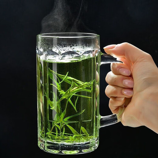 Meikejie teahouse special tea cup glass two-way water cup household beer cup high-end tea cup glass tea cup thick heat-resistant tea cup 4 pieces