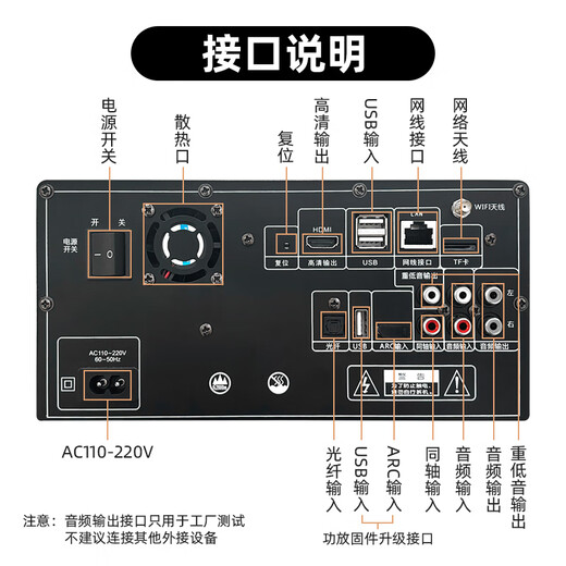 InAndOn音王 点歌机一体机 家庭ktv点歌台音响套装 卡拉ok点唱机 高清触摸屏点歌台  智能语音点歌设备 台式一体机+音响+功放+1T【黑色】