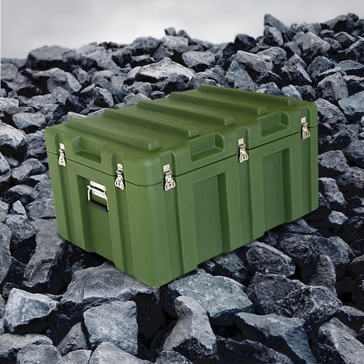 Zhaobo rotational molding box strategic reserve material box special equipment protective box military equipment supply transport box airdrop box rotational molding suitcase 480*340*190mm