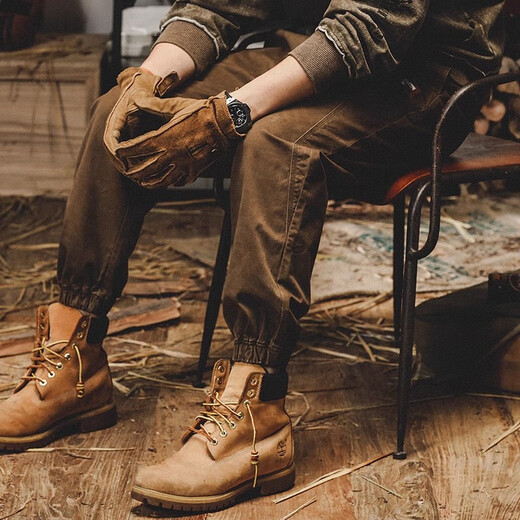 Jereno American heavyweight retro casual pants for men's spring and autumn loose Amei Kaji trendy overalls for men's feet plus size pants camel M suitable for 115-130Jin [Jin equals 0.5 kg]