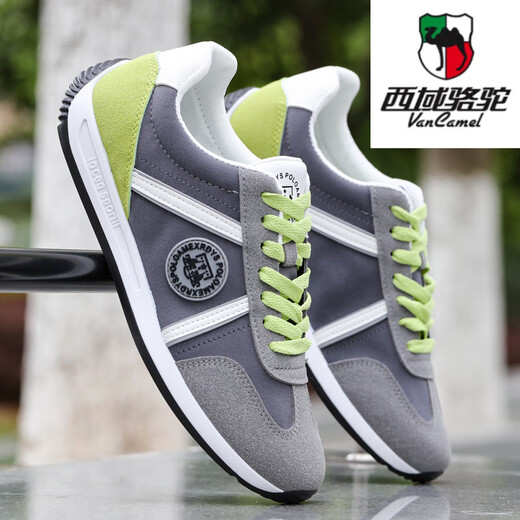 Región occidental Camel (Vancamel) Zapatos para hombres Spring 2025 Nuevo lienzo transpirable zapatos de tela casual Estilo coreano Sports de moda para hombres livianos AW9902 Azul 41