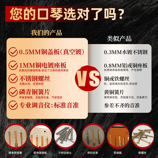 东方鼎EASTTOP纤薄款T2406S 2.0版24孔复音C调专业演奏口琴自然和声小调 复音C调 纤薄款2.0复音
