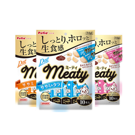 Petio派地奥狗狗慕斯零食鸡肉鸡肝鳕鱼犬奖励零食幼犬 10支*W13533无谷系列鸡肉慕斯