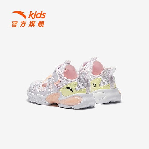 ANTA Children's Sandals Girls' Shoes 2026 Summer New Product Wing Flash Flash Light Outdoor Frame Shoes Beach Shoes Anta White/Pink White/Orange-1 33