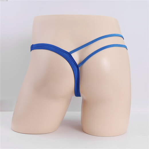 BUFFNY sexy men's underwear single-sided thong hollow T-pants stage performance personalized underwear white one size