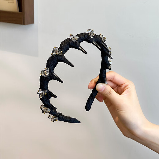 Dongyi Yanxuan headband women's high-end headdress high skull headband student face wash hair cassette with teeth anti-slip falling