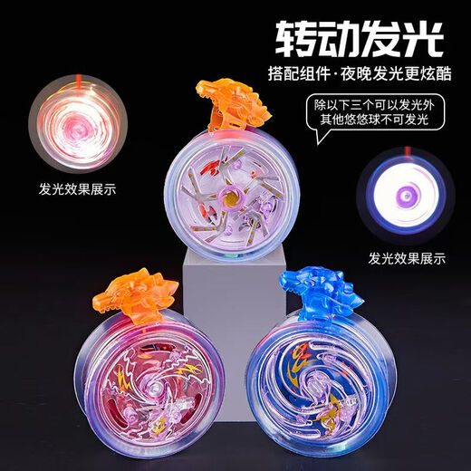 JCZS Celebridad de Internet alemana Yoyo Niños Yoyo Yoyo Live Sleep Rotación Automática Boy Uu Ball Ball [Colorido] Purple + Red (cubierta de envío de dedos + cuerda