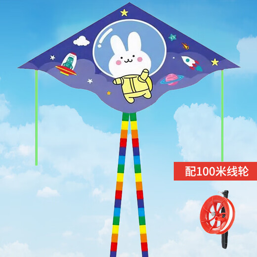 飞尔顿FED运动风筝潍坊大型成人儿童户外玩具镂空轮微风易飞+线轮