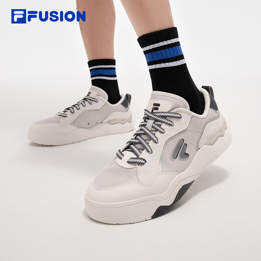 Chaussures pour hommes Fusion Fusion, chaussures de vie de skateboard, 2025 Nouvelles chaussures de coup de pied, chaussures en toile à 2 génération, blancs, blanc / antarctique gris-bc 41