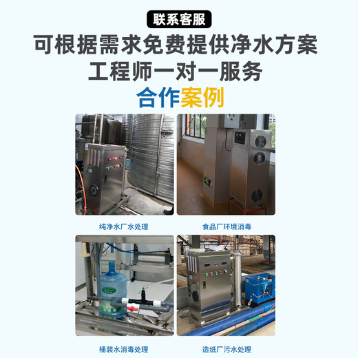 Feili ozone generator industrial pure water treatment water plant pipeline water-cooled disinfection machine high concentration rapid disinfection and algae removal A series 850A 500