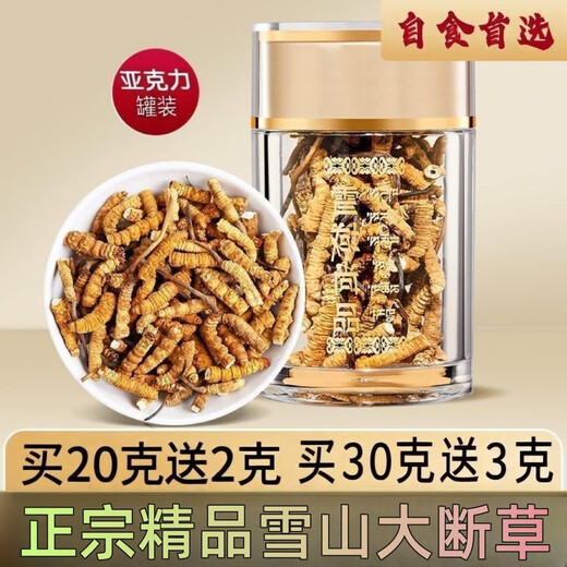 冬虫夏草断草正宗藏区头茬虫草家庭装自食首选10克送1克多买多送 藏区精品大断草买10克送1克