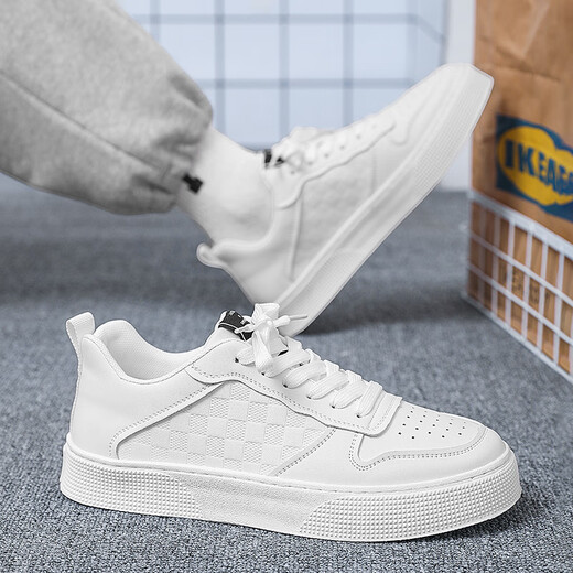 Changxiang Huili White Shoes Мужская весна и лето Новая дышащая повседневная тенденция спортивная обувь, не скользящая, просто повышающая высота мужская обувь MD-TB88 White 39
