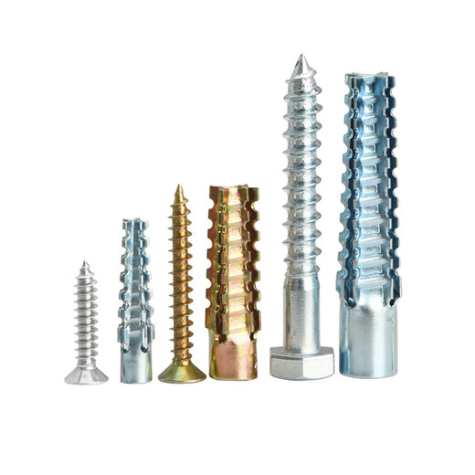 Jaynes Christmas Tree Thorned Sawtooth Gecko Light Anti-loosening Cement Wall Hollow Brick Concrete Wall Metal Expansion Screw Pipe M8*60 Pipe + Nail 6*60 (Punch 10mm) 20 sets