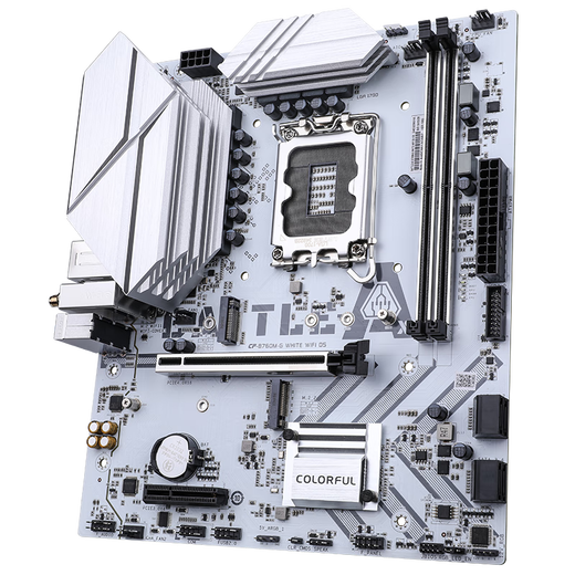 七彩虹 主板CPU套装BATTLE-AX B760M-G WHITE WIFI D5 小冷钢+英特尔(Intel)  i3-14100F  CPU套装