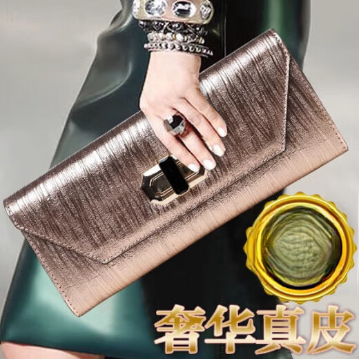 Sepholun Clutch Bag Damenhandtasche für Frauen 2025 Neue Mode und vielseitiger koreanischer Stil echter Leder -Frauenbeutel kleiner Tasche Socialite Bankett Dinnertasche Schwarzer Spot