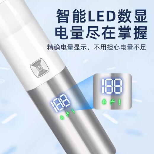 RURE Germany electric private part shaver hair removal instrument girls private part shaver men's armpit hair face and pubic razor shaver women's hair trimmer artifact six-in-one blade flagship version wet and dry + full body washable silver white