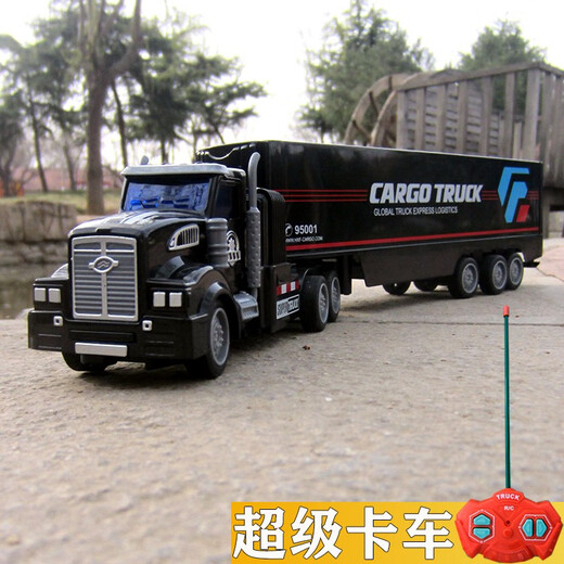 Yin Qi Semolitador de control remoto para niños CAR de juguete RC Simulación de camiones eléctricos Transportador Contenedor Container Camión Control remoto Vehículo Red Red Bore Estándar Oficial