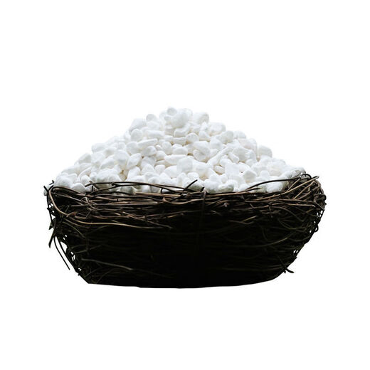 Runhua Nian micro landscape white pebbles Yuhua stone succulent plant paving stone fish tank flower pot decoration small stones 5Jin Jin equals 0.5kg (1-3mm) white pebbles