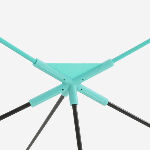 迪卡侬羽毛球网室外便携羽毛网架拦网抗风羽毛球快开网湖绿色5508006