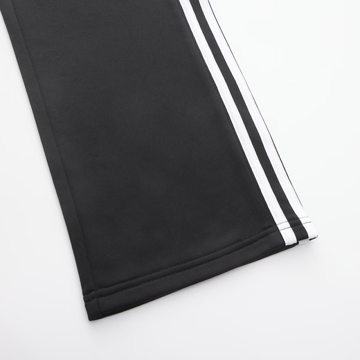 Adidas (adidas) Marque latérale à trois doutes sportives décontractées hommes et femmes pantalon droit automne noir et blanc xl