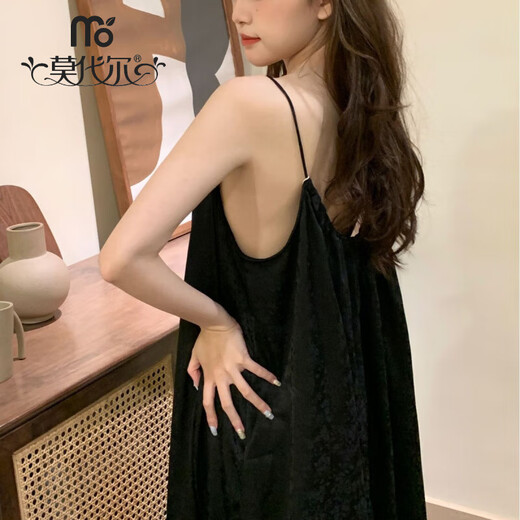 莫代尔2025春夏新款吊带睡裙女小清新露背甜美减龄宽松少女性感睡衣纯欲 粉色(9197-抽绳背心裙) 均码