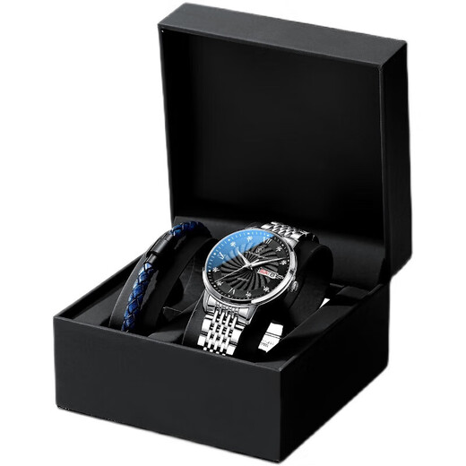 Les mêmes montres masculines à la mode pour les étudiants pour les étudiants pour hommes, le calendrier imperméable des étudiants entièrement automatique Machinerie 826 Black Shell Black Steel Celt Collection et Achetez des cadeaux