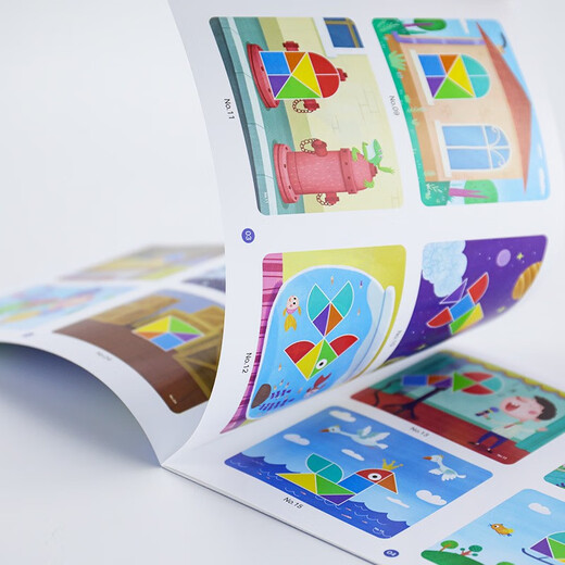 Pinwheel Magnetic Tangram Intelligence Puzzle des élèves du primaire des élèves de première année Magnetic Stick Children's Toys 3 ans Expanssez les cartes de questions Utilisation du monde carré sans pièce d'échecs