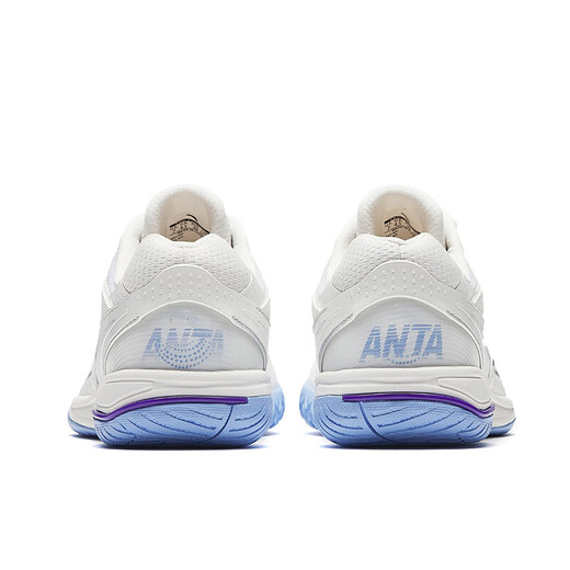 ANTA Rotor丨Table tennis shoes for men and women, autumn non-slip, wear-resistant, breathable training shoes, practical sports shoes, Papery White/Danube Blue-6 37.5