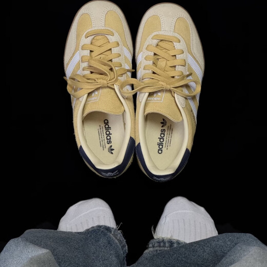 Adidas Gazelle German Training Training Shoes Shoes New Yellow T-Toe Shoes ji3523 Официальный флагман Ji3522 Blueberry 38