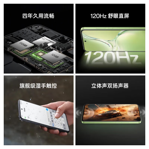 OPPO K12 100W Flash Carging 5500mAh Super Long Lating Liver Long Long-Generation Snapdragon 7 Blagnship Core Screen New Photo Game Full NetCom 5G Nuevo teléfono móvil inteligente AI Ningguang Green 丨 K12x (Snapdragon 695) 8GB+256GB