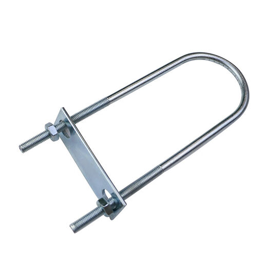 M1416 full set of galvanized extended U-shaped screws U-shaped snapshots U-shaped bolts U-shaped tube clamping telephone pole clamp 16*50*98 with pad