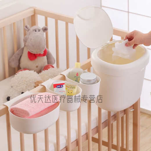 穆涌医院同款婴儿床实木尿布台婴儿护理台按摩洗澡一体多功能宝宝新生 粉小兔加厚棉垫 尿布台双层【无礼品】