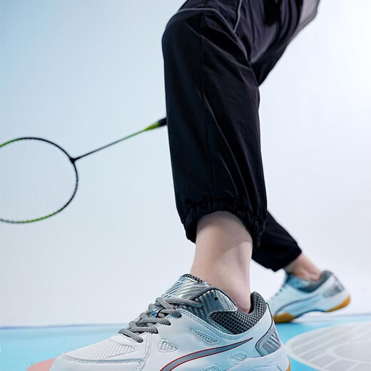 Chaussures de badminton pour enfants Oein 6-13 ans 2024 Nouvelles chaussures d'entraînement pour hommes baskets table de tennis chaussures de tennis chaussures 691 blanc 36