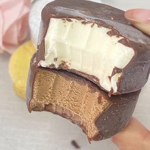 Tianqi Italian Snow Pie Vanilla Chocolate Crispy Internet celebrity ice cream cold drink ice cream 33g*6 pieces/tub Tianqi Italian Vanilla Flavor (5 tubes)