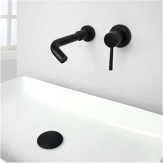 Jiumu JOMOO new home retro wall faucet hidden and cold all copper bathroom wash basin buried SH-897F antique-brass joint